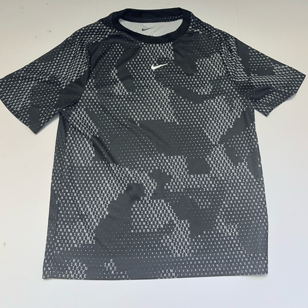 Nike Big Boys Multi Dri-Fit Short-Sleeved Printed Top.